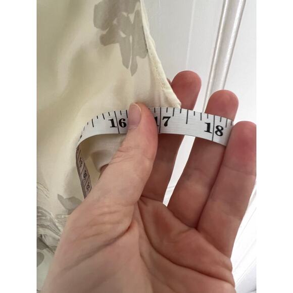 NEW Ann Taylor Loft Women's 6 Floral Cotton Midi Dress White Gray Babydoll Tank - Picture 11 of 16